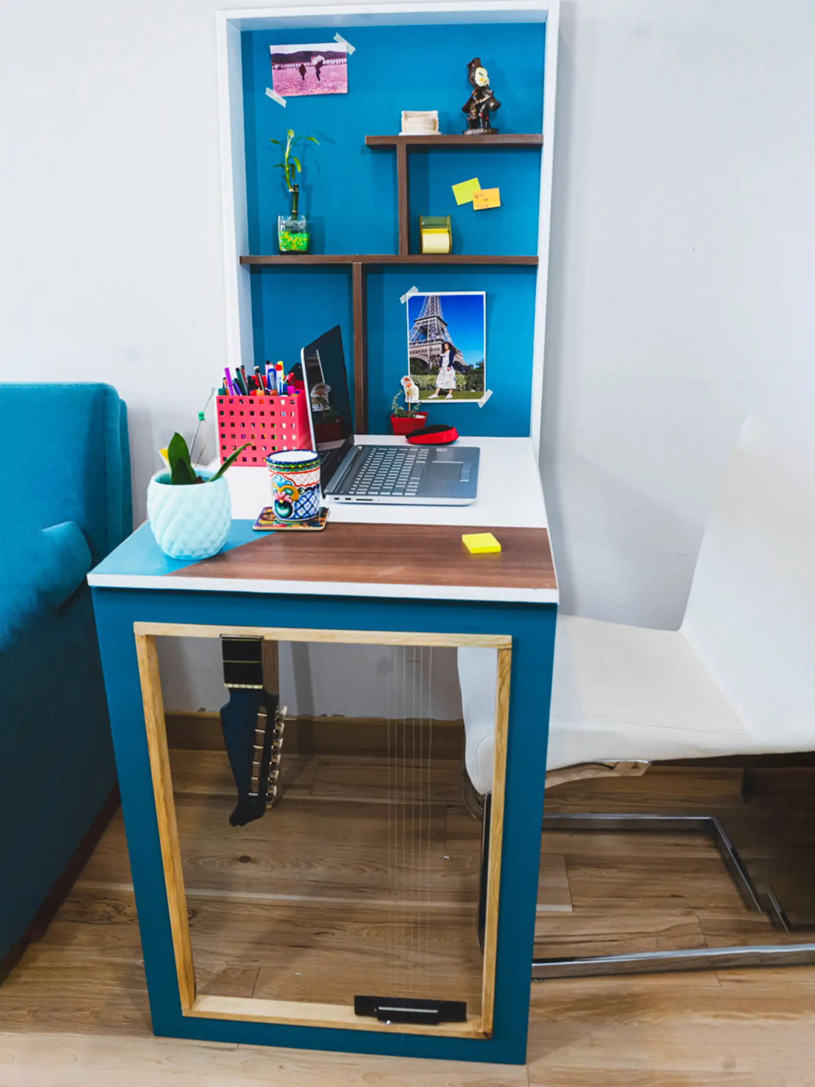 Asoka brand identity system and dual-state furniture concept diagram