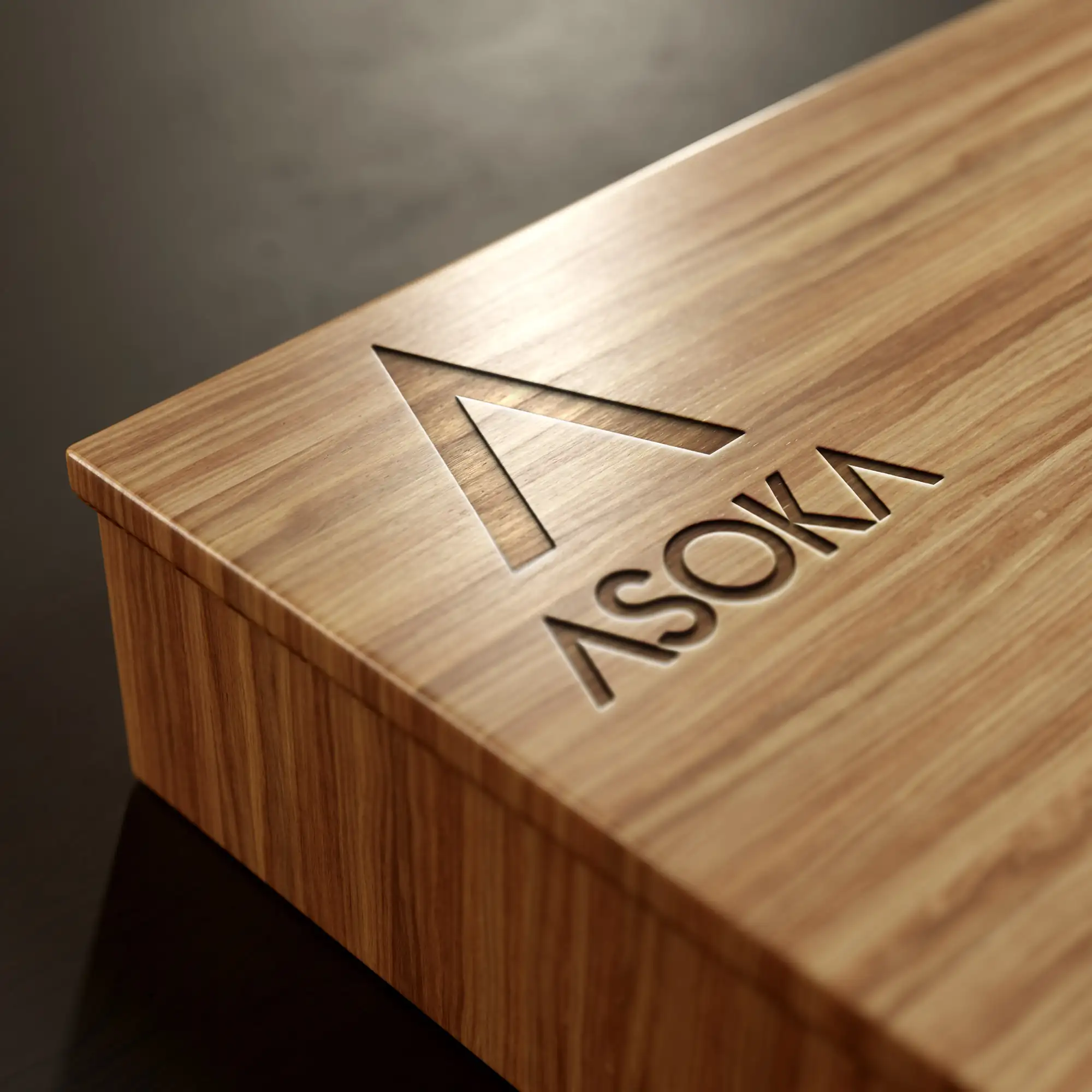 Asoka Mobiliario visual language, typography and brand application